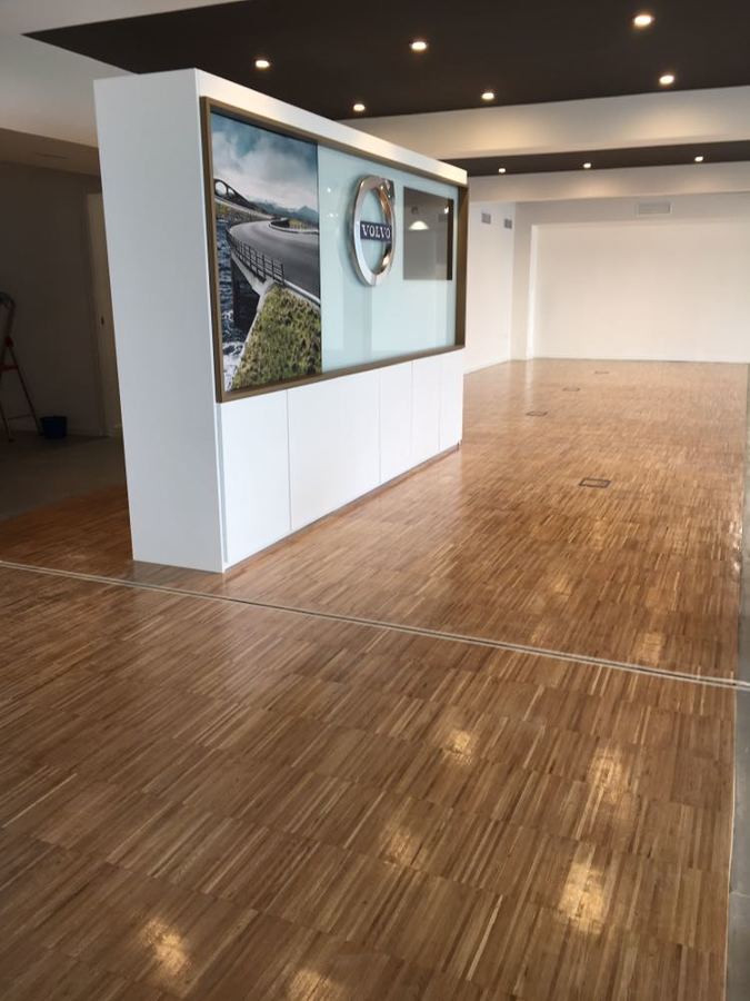 Parquet industrial pegado