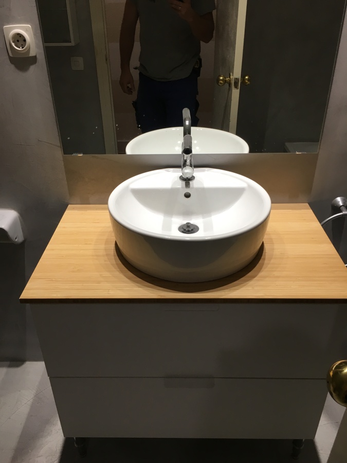 Renovar sin obra Microcemento sobre azulejos