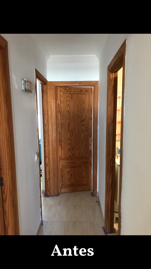 Lacado blanco a rodillo