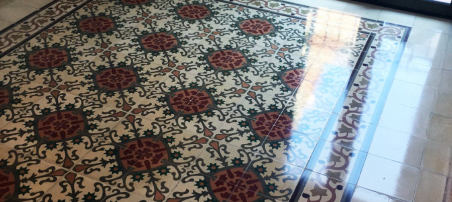 acristalado de suelo de nolla