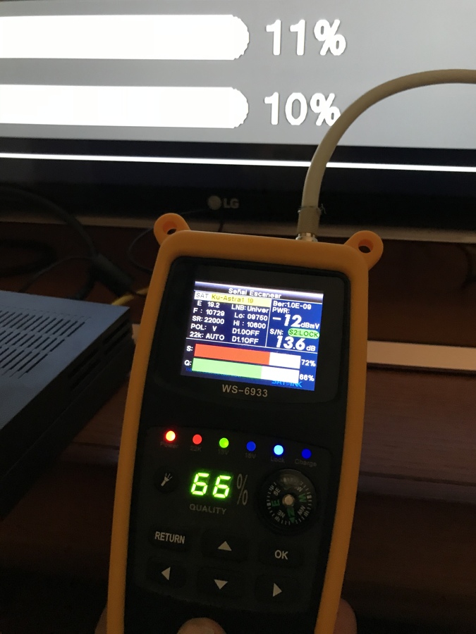 Orientación de antenas parabolicas