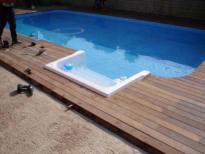 Acabados de madera piscinas