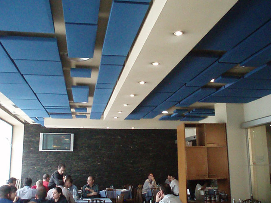 paneles absorbentes techo bar