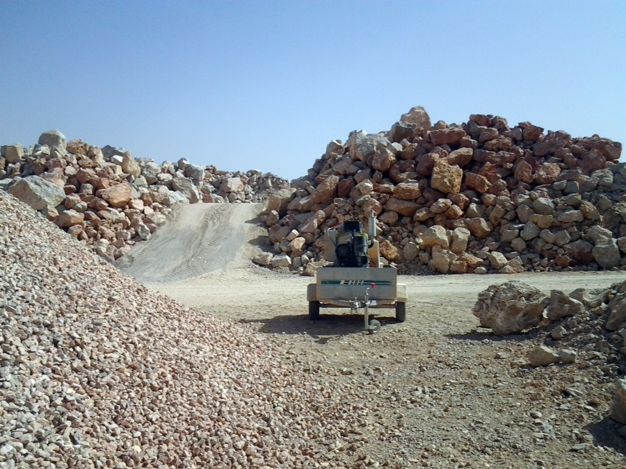 acopios material en bruto