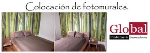 Adentrándonos en la selva. Fotomural de bambú.