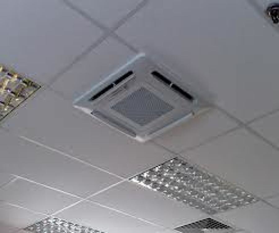 instalacion de unidad interior tipo cassette