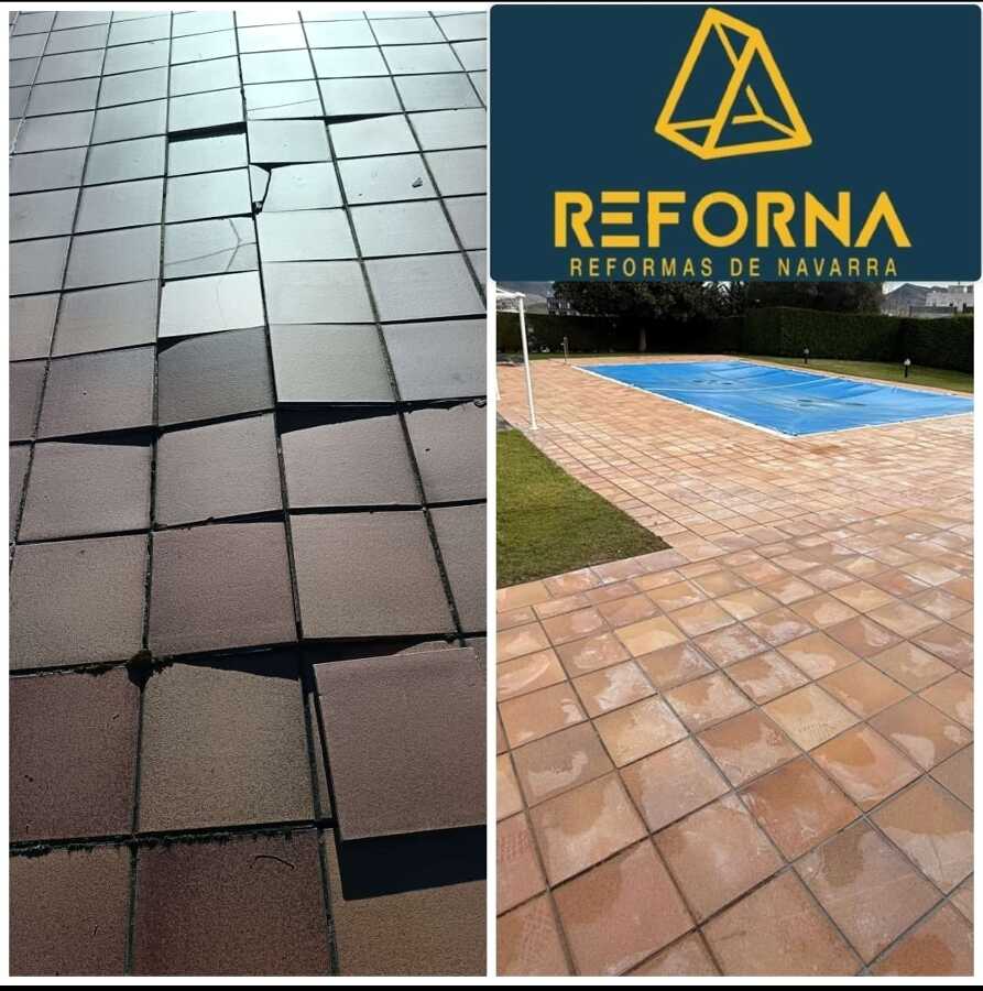 Reparación solado y alicatado piscina