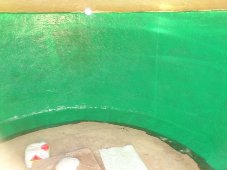 Aljibe poliester verde