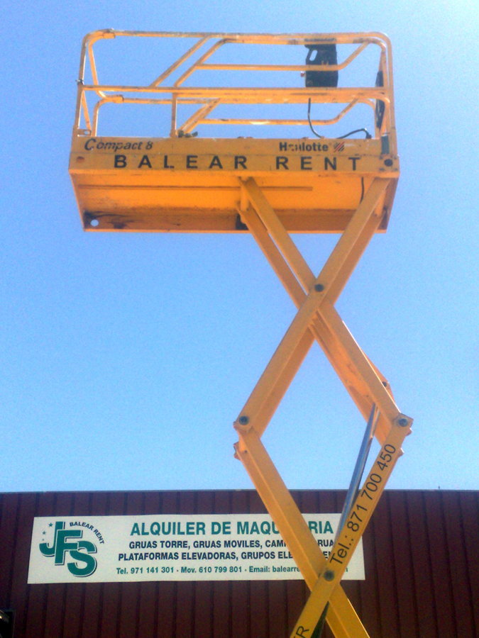 Alquiler de plataformas elevadoras