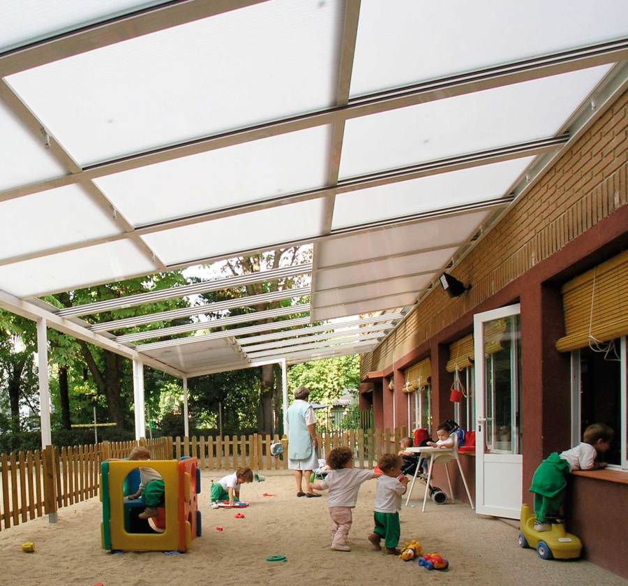 Techado terraza guardería
