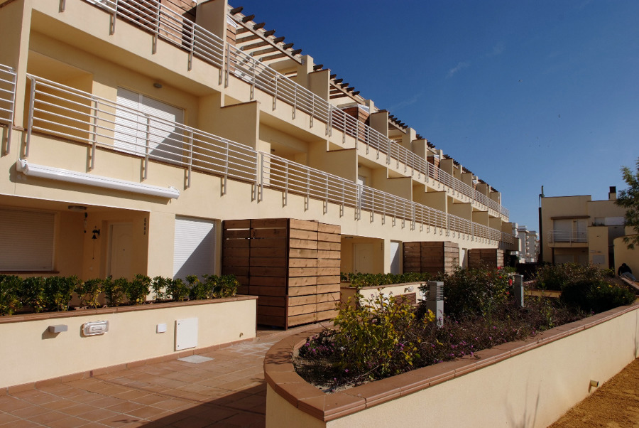 Alzado del bloque de viviendas