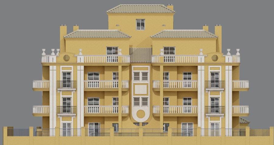 Alzado axonometrico BIM