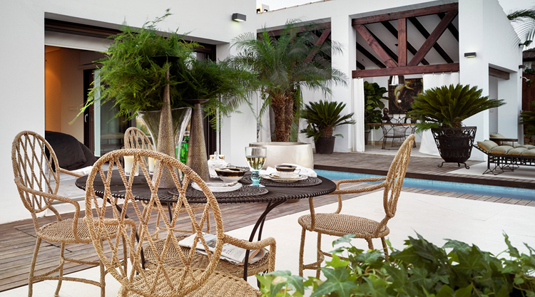 Ambiente de jardín.