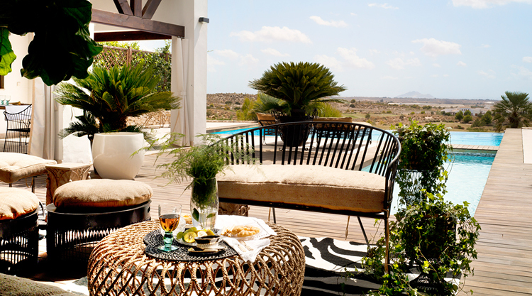 Ambiente de jardín.