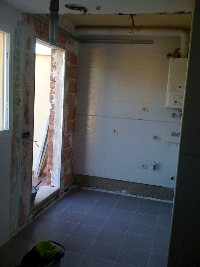 Ampliacion de cocina a lavadero