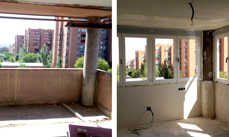 Ampliación de dormitorio con terraza