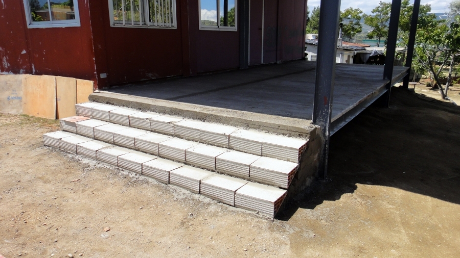 Ampliación de escaleras de hormigón