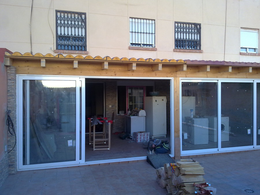 ampliacion de salon en terraza