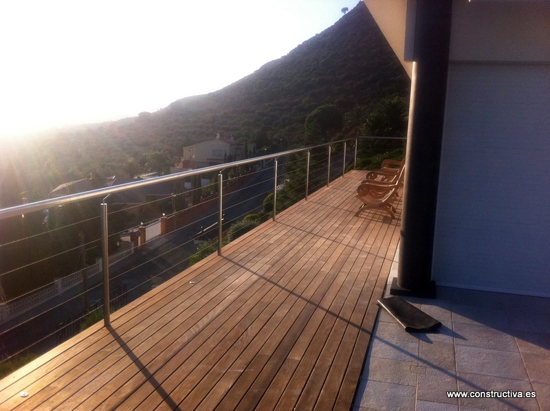 Ampliacion de terraza con tarima de iroko 