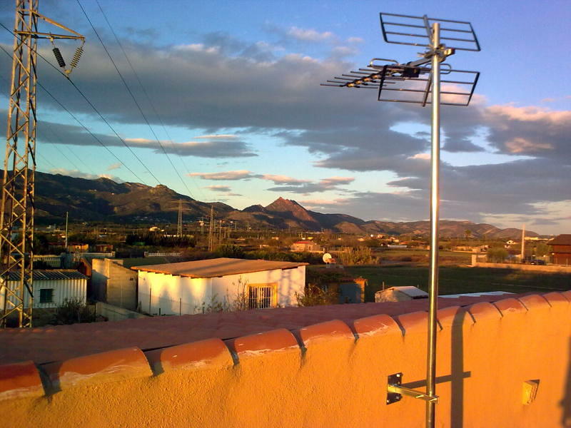 Antena en terraza