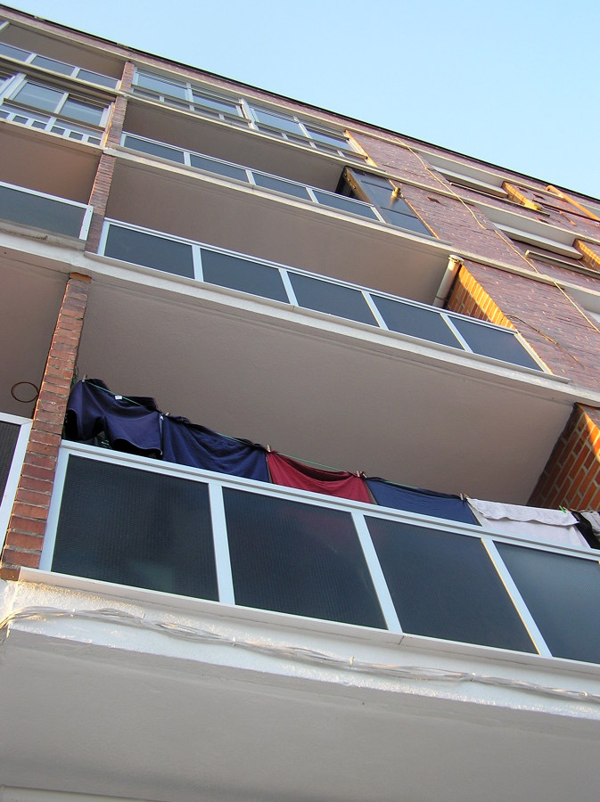 Antepechos metálico en terrazas.