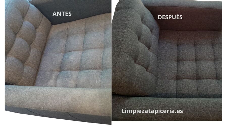 Limpieza de sillón – resultados visibles