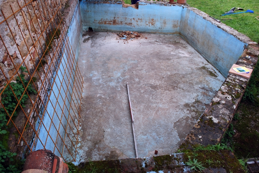 antes de la reforma piscina