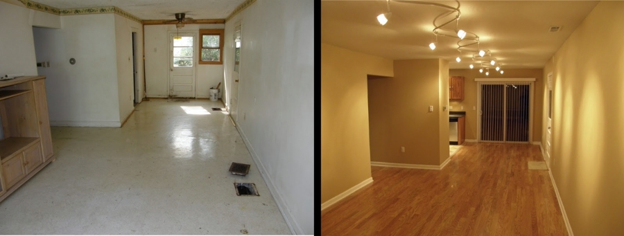 Antes y después de un bajo