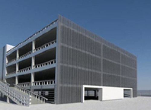 Aparcamiento de 4 plantas (11.000 m2), en Barcelona.