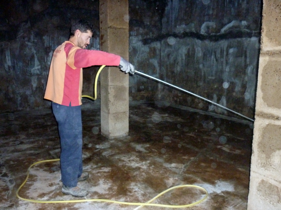 Aplicación en solera.