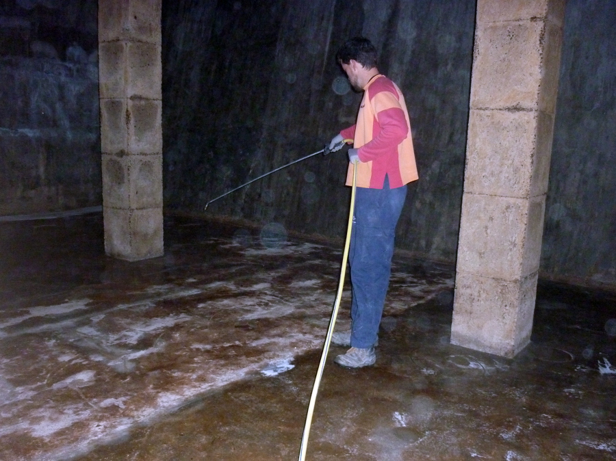 Aplicación en solera.