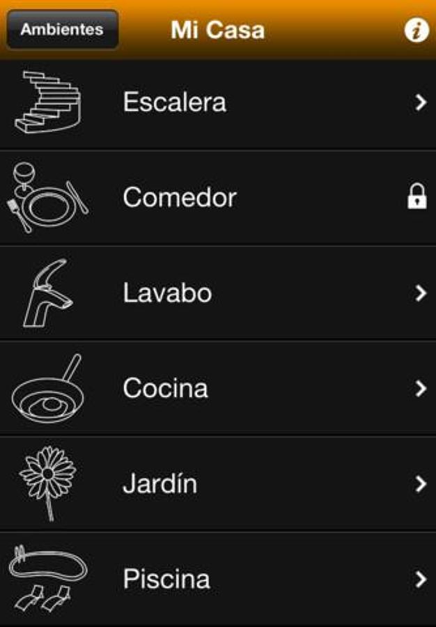 Visualización app control