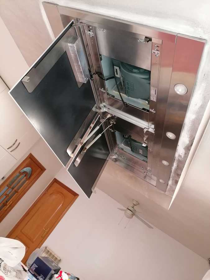 Incendio en cocina despues