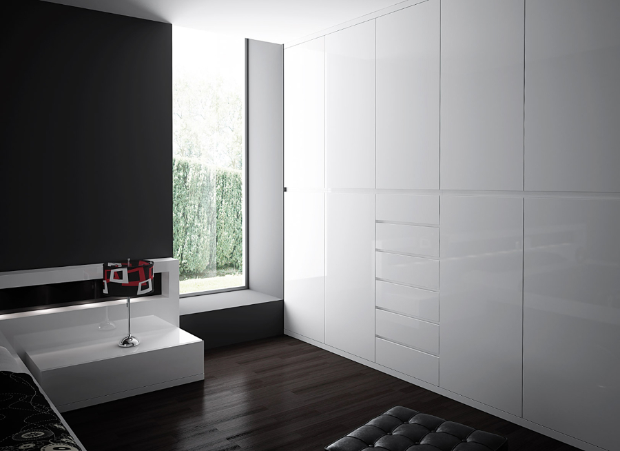 Armari Area portes batents lacat blanc mate