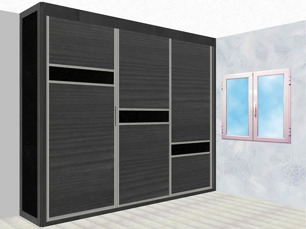 Armario corredero a medida modelo Wanguar 1. Armario con puertas correderas fabricado a medida.