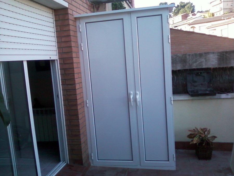 ARMARIO DE ALUMINIO DOBLE PUERTA