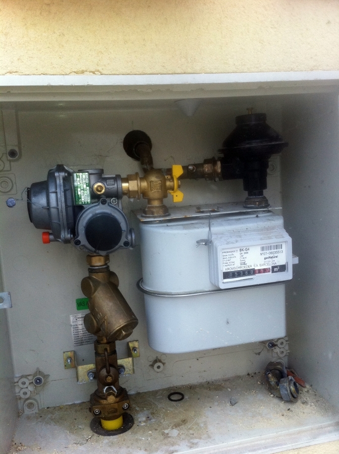 Armario de contador de gas