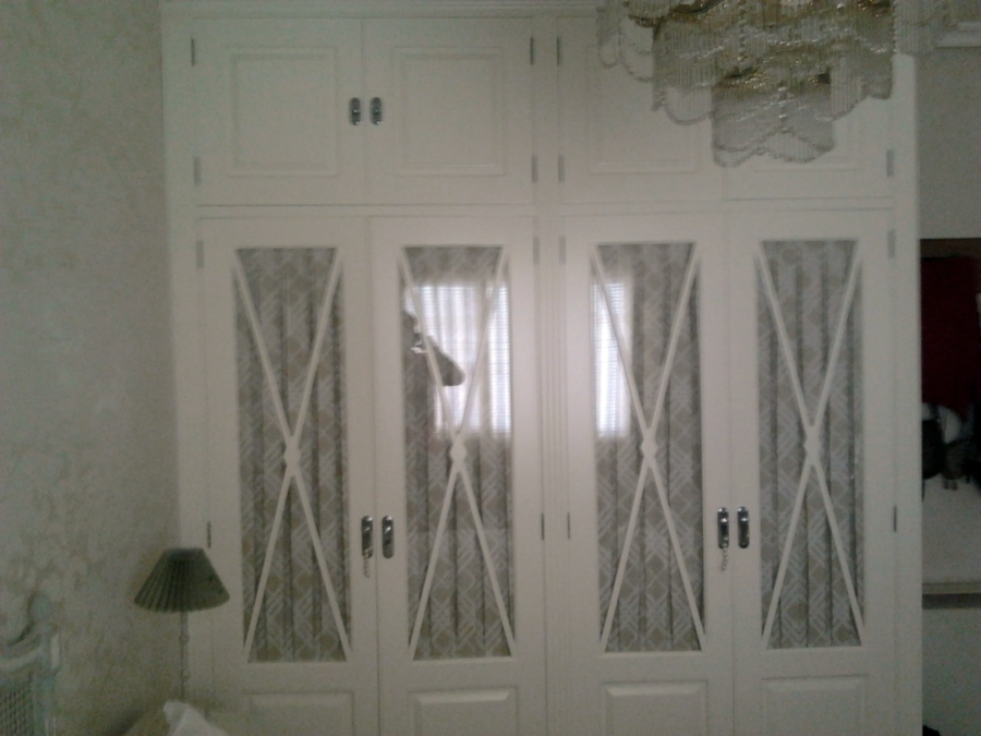 Armario empotrado lacado en blanco