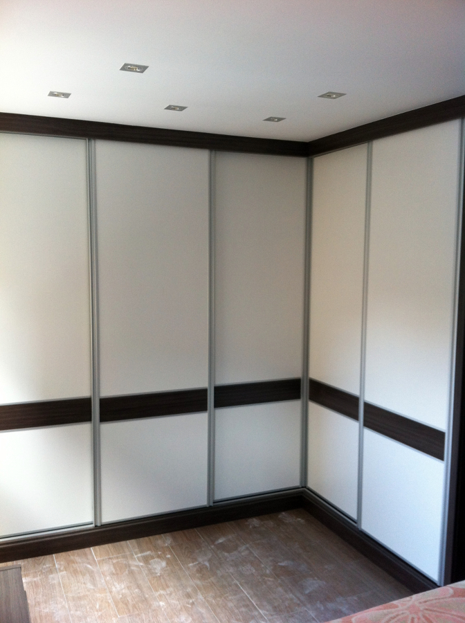 ARMARIO EN "L"MELAMINA COMBINADA