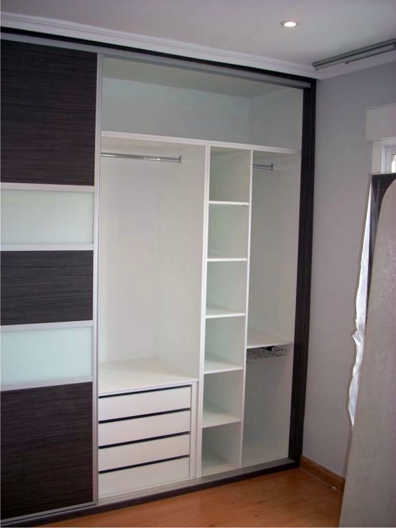 Armario fabricado en melamina blanca