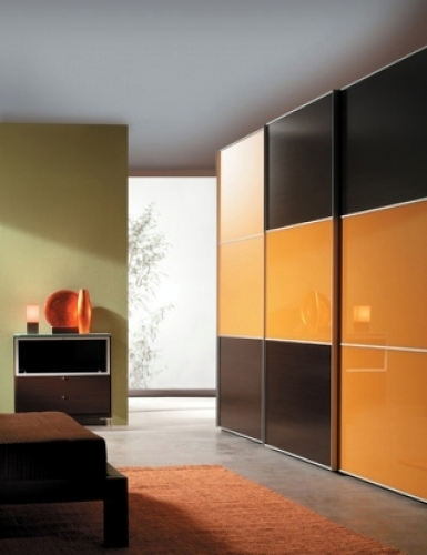 Armario panel japonés cristal color