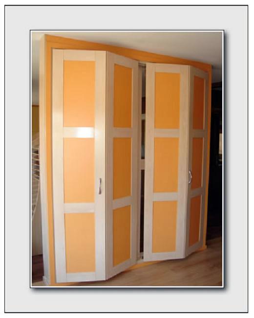 Armario plegable a medida modelo Nazari 3. Armario con puertas plegables fabricado a medida.