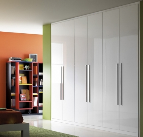 Armario puertas abatibles blanco