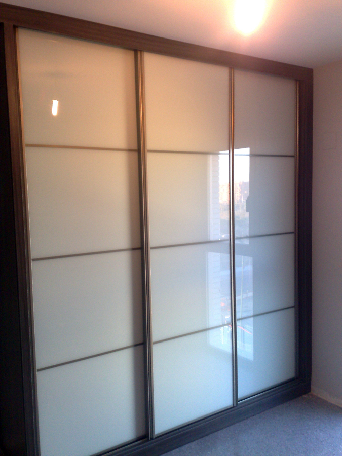 ARMARIO TRIPLE JAPONESA CRISTAL BLANCO