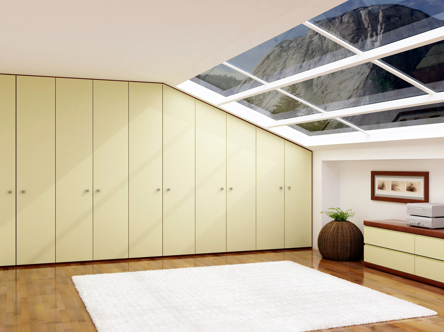 Armarios abuhardillados.