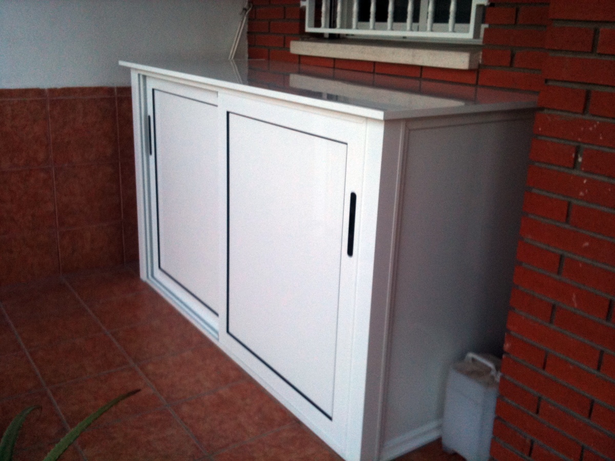 armarios de aluminio para balcones o terrazas