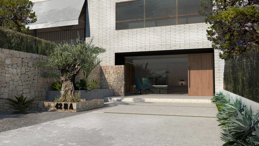 Hall entrada viviendas