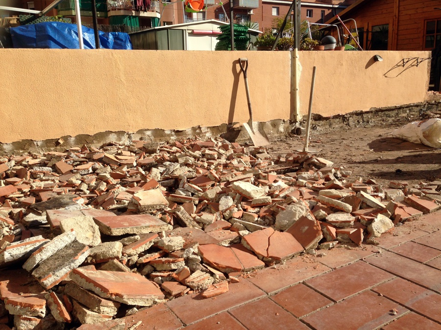 Arreglo de una terraza antigua...