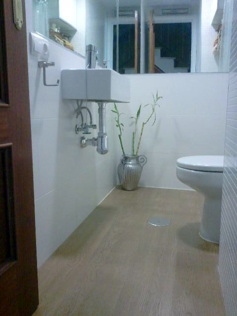 Aseo con plato de ducha integrado