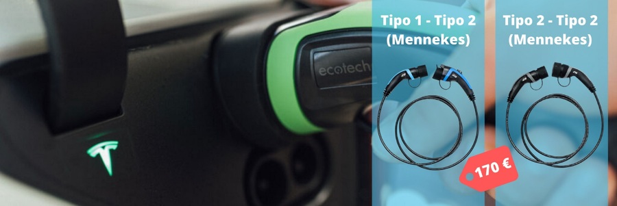 Cables de carga T2 o T1